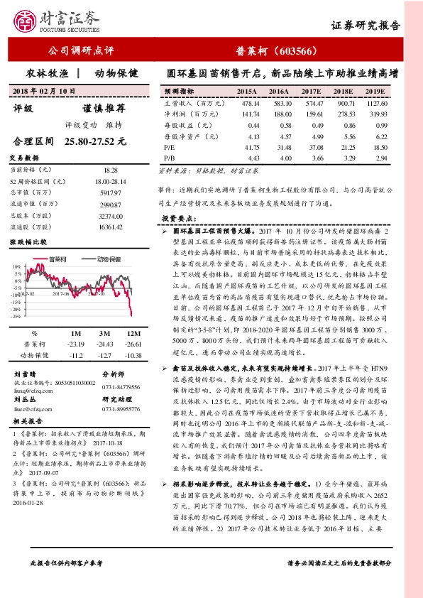 圆环基因苗销售开启，新品陆续上市助推业绩高增