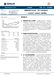 调研简报：智能制造行业龙头，IDC业务高成长