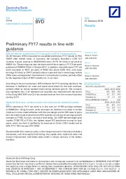 Preliminary FY17 results in line with guidance