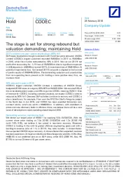 The stage is set for strong rebound but valuation demanding; maintaining Hold