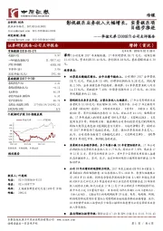公司点评报告:影视娱乐业务收入大幅增长,实景娱乐项目稳步推进