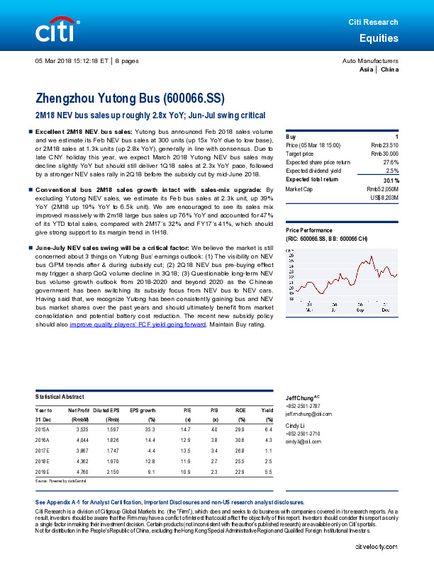2M18 NEV bus sales up roughly 2.8x YoY; Jun-Jul swing critical