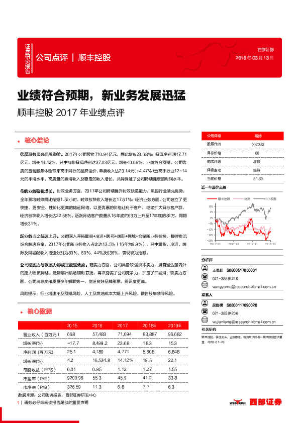 业绩符合预期，新业务发展迅猛