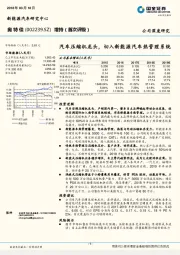 汽车压缩机龙头，入新能源汽车热管理系统