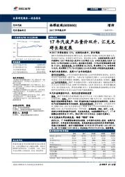 17年汽波产品量价双升，汇兑无碍长期发展