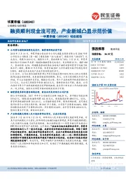 动态报告：融资顺利现金流可控，产业新城凸显示范价值