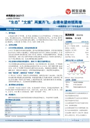 岭南股份2017年年报点评：“生态”“文旅”两翼齐飞，业绩有望持续高增