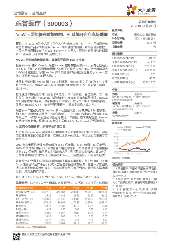 NeoVas两年临床数据理想，AI系统开启心电新篇章