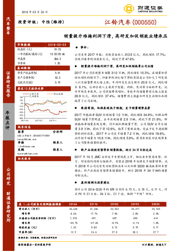 销量提升难掩利润下滑，高研发加促销致业绩承压