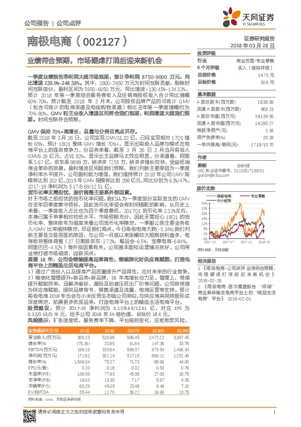 业绩符合预期，市场疑虑打消后迎来新机会