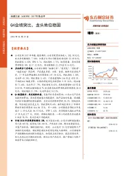 2017年报点评:Q4业绩突出,龙头地位稳固