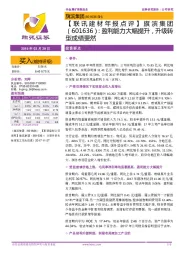 【联讯建材年报点评】旗滨集团:盈利能力大幅提升,升级转型成绩斐然