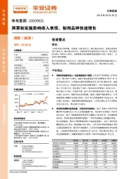 两票制实施影响收入表现,制剂品种快速增长