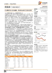 行业整合助力龙头崛起，新材料业务打开成长空间