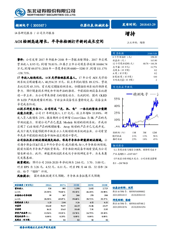 AOI检测高速增长，半导体检测打开新的成长空间