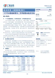 17年业绩稳健增长，多举措落地意在长远