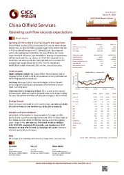 Operating cash flow exceeds expectations