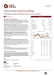 Profitability weakened despite strong central AC growth