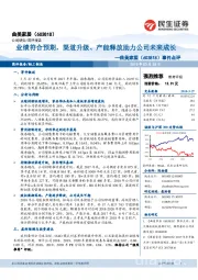 事件点评:业绩符合预期,渠道升级、产能释放助力公司未来成长