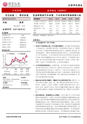 受益新能源汽车放量，产品价格有望超预期上涨