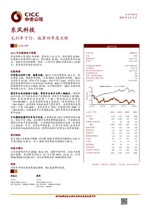 毛利率下行，拖累四季度业绩