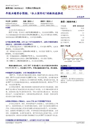 年报业绩符合预期,“本土国际化”战略快速推进