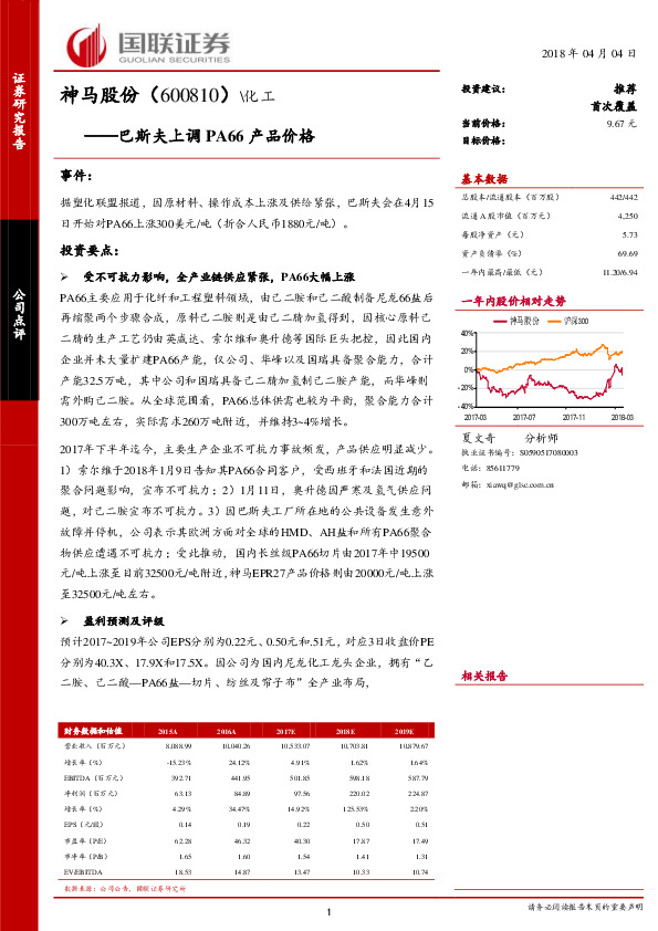 巴斯夫上调PA66产品价格