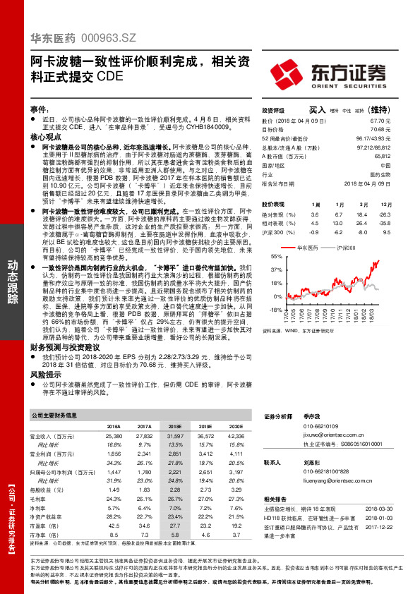 阿卡波糖一致性评价顺利完成，相关资料正式提交CDE
