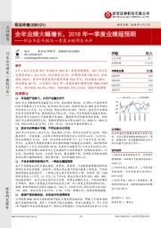 阳谷华泰年报及一季度业绩预告点评：全年业绩大幅增长，2018年一季度业绩超预期