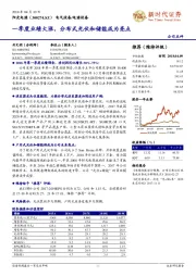 一季度业绩大涨,分布式光伏和储能成为亮点