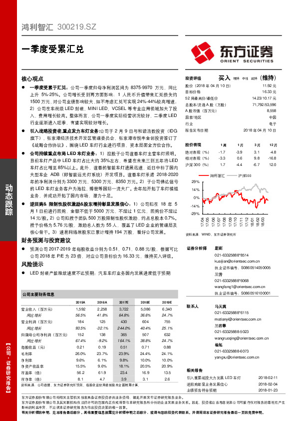 一季度受累汇兑