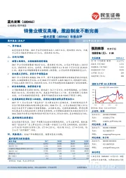 年报点评：销售业绩双高增，激励制度不断完善