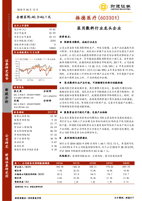 医用敷料行业龙头企业