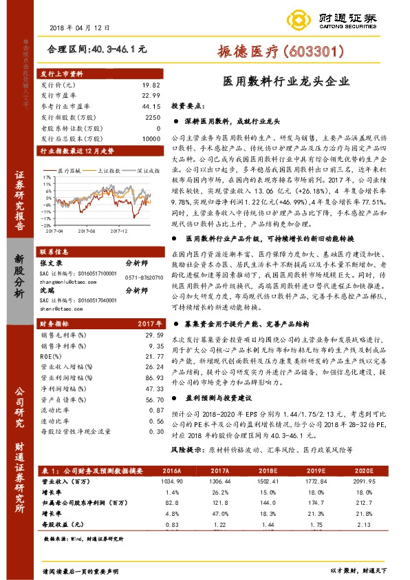 医用敷料行业龙头企业