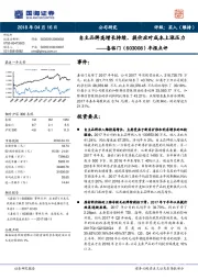 年报点评：自主品牌高增长持续，提价应对成本上涨压力