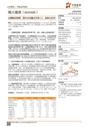 业绩略低预期，面向未来重点布局5G、信息化应用