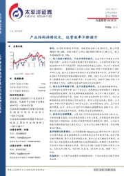 产品结构持续优化,运营效率不断提升
