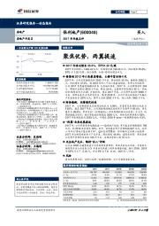 2017年年报点评：聚焦优势，两翼提速