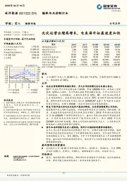 光伏运营业绩高增长，电表海外拓展速度加快