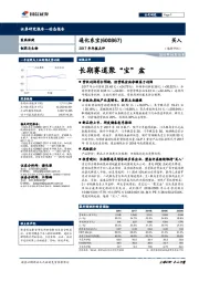 2017年年报点评：长期赛道聚“宝”盆