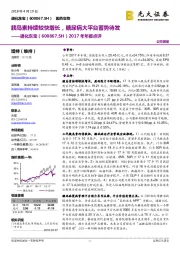 2017年年报点评:胰岛素持续较快增长,糖尿病大平台蓄势待发