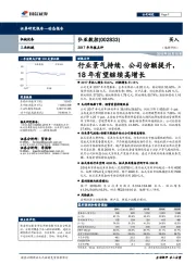 2017年年报点评：行业景气持续、公司份额提升，18年有望继续高增长