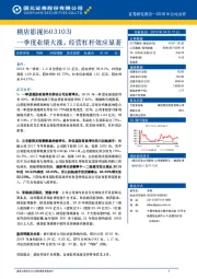 一季度业绩大涨,经营杠杆效应显著