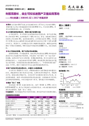 2017年报点评：年报高增长，自主可控加速国产卫星应用落地