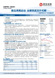 2017年年报点评：新品周期启动 业绩筑底回升可期