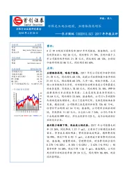 2017年年报点评：环保龙头地位稳固，业绩维持高增长