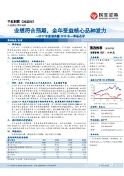 2017年度报告暨2018年一季报点评：业绩符合预期，全年受益核心品种发力