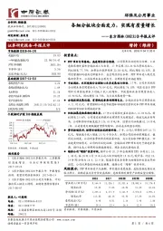 年报点评：各细分板块全面发力，实现有质量增长