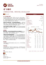 业绩略低于预期，钢材价格上涨拉低毛利率