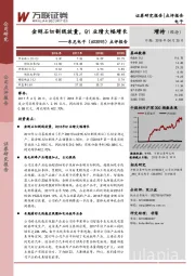 金刚石切割线放量，Q1业绩大幅增长